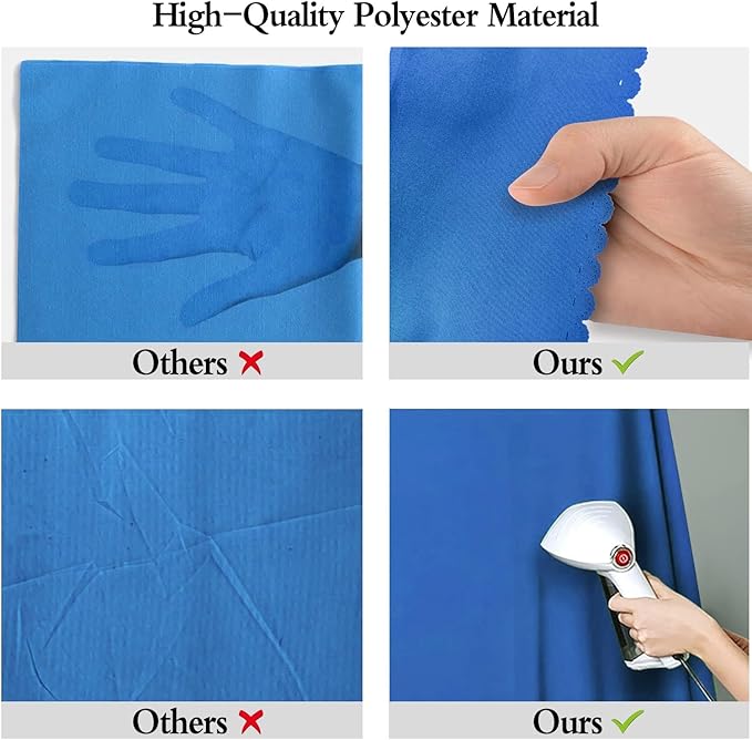 6x9FT Royal Blue Screen Backdrop for Photography, Solid Blue Photo Background for Boys Girls Portrait Photoshoots Booth Video Studio
