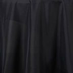 Efavormart Round Tablecloth, 108 Inch Stain & Wrinkle Resistant Washable Table Cloth, Decorative Polyester Fabric Table Cover for Banquet, Wedding, Dining- Black