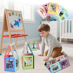 12 Packs Magnetic Picture Frame, Mini Picture Magnets 2x3 Picture Frame for Refrigerator,Wallet Size Magnetic Photo Frames,Magnetic Photo Frames for Refrigerator,School,Office(12 Colors)