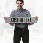 Custom Sign, Custom Street Sign, 11 Font Colors, 13 Font Styles, 4 Hole Options, 22 Sizes, 6x30 Inches, Rust Free DiBound, Fade Resistant, Made in USA by My Sign Center (Diamond Metal)