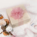 Ribbli Rose Pink Sheer Organza Ribbon,1 Inches x Continuous 50 Yard Use for Gift Wrapping,Bouquet Wrapping,Wedding Decoration,All Crafting and Sewing