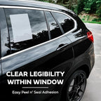 Interior Car Window Stickers for Cars & Dealerships - Blank White | 8.5" x 11" | (250 Pack of Stickers) (Adhesive) (Laser Printer)