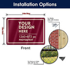 Custom Signs Outdoor Metal Sign - 12 x 8 Customized Personalized Aluminum for Office, Home, Business, Decor, Road Signs, Rust-Proof (Ivory Text Box)