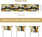 Excavator Table Runner,Boys Kids Construction Vehicles Equipment Trucks Cartoon Car Tablecloth Burlap for Hotel Indoors Outdoor Dining Room Kitchen Holiday Party, 13x80in