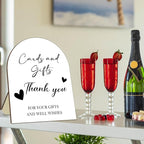 Cards and Gift Sign, Minimalist Wedding Decoration Sign, Thank You Gifts for Friends, Bridal Shower Baby Shower Favors, Bridal Shower Baby Shower Party Supplies 9 * 11IN