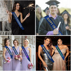 Blank Sash 16 PCS Sashes DIY Satin Sash Chair Sashes Scout Sash President Sash Senior Sash Scout Sash Wedding Party Sash