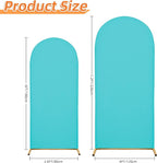 Wedding Arch Cover 7.2FT 6FT Arch Backdrop Cover Spandex Fitted Arch Cover for Round Top Chiara Backdrop Stand Covers for Wedding Birthday Party Baby Shower Banquet Ceremony Decoration