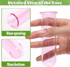 Glass Plant Propagation Station with 5 Test Tubes Colorful Planter Vase Birthday Gifts for Women in Wooden Stand