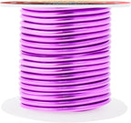 Mandala Crafts 8 Gauge Anodized Aluminum Craft Wire for Jewelry Making - 32 FT Colored Flexible Violet Wire - Bendable for Bonsai Armature Crafting Sculpting