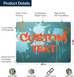 Custom Sign, Custom Street Sign, 11 Font Colors, 13 Font Styles, 4 Hole Options, 22 Sizes, 36x48 Inches, Rust Free DiBound, Fade Resistant, Made in USA by My Sign Center (Graffiti)