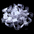 Boao 25 Pieces Table Skirting Clips SMC Model Plastic Tablecloth Clips for Table 1.5-2 Inch with Hook and Loop for Meeting Party Indoor Outdoor Events (Pack of 2)