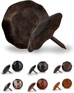 10 Pack 1.5" Round Head Iron Clavos Decorative Nails – Unfinished – Handmade Rustic Round Fasteners for Farmhouse Shutters, Faux Wood Beams, Barn Doors, Shutters, Gates – Ornamental Wood Accent