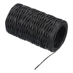 PATIKIL 164 Feet Floral Bind Wire Wrap Twine, 1mm Florist Wire Iron Wire Paper Covered Vine Wrapping Binding Wire for Flower Bouquets, Black