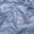 MLMW 4 Pack Dusty Blue Table Runner Cheesecloth Gender Reveal Boho Gauze Rustic Cheese Cloth Table Runner 160 inch Sheer 13.3ft for Wedding Party Baby Bridal Shower Birthday