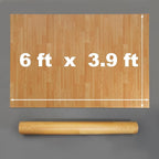 Ballet Dance Floor for Home Practice – 6'x3.9' Portable Ballet Floor - Vinyl Mat, Non-Slip, Cushioned 0.2" for Barre & Floor Practice, Easy to Clean