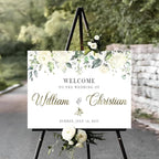 Welcome To Our Wedding Sign, Custom Wedding Welcome Sign, Easel Stand For Wedding Sign, Engagement Yard Sign, Rustic Wedding Decorations For Ceremony