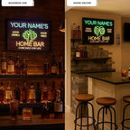 Personalized Sports Bar Neon Sign LED Wall Light Up Football Bar Decor for Home Pub Game Room Man Cave Big Screen Night Custom Name Sign Beer Lovers and Sports Fans
