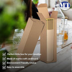 MT Products Tuck Top Kraft Paperboard Gift Box 2" x 2" x 7" - Gift Boxes with Lids - Pack of 500