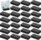 Giantree 24 Pcs Black Wood Place Card Holders, Table Number Holder Stands Name Card Holder Photo Display for Wedding Party Events Exhibition Decoration Office Restaurant Business 2.76x1.38x 0.59 inche