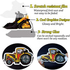 QTL Truck Stickers for Kids Boys Tractor Stickers for Water Bottles Easter Basket Stuffers Gifts for Kids Boys 50Pcs