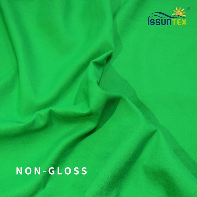 ISSUNTEX 10X10 ft/3X3 Meters Background Photo Backdrop, Photo Studio, Collapsible High Density Screen for Video Photography and Television-Green