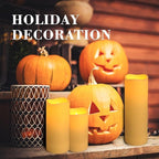 Set of 24 Flameless Led Battery Opeated (D2.2'' x H4''5''6'') Waterproof Outdoor Indoor Candles with 10-Key Remotes and Cycling 24 Hours Timer