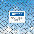 Custom OSHA Style Notice Sign 7" x 10" Plastic Sign, Customizable "Your Text Here", by AccuformNMC Made in USA