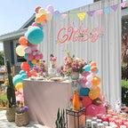 MYSKY HOME Light Grey Backdrop Curtains for Parties, Weddings, Stage - 5ft x 10ft, 2 Panels