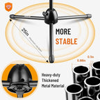 CAHAYA Tripod Microphone Stand: Boom Arm One-Button Release Floor Mic Stand Portable with Carrying Bag and 2 Mic Clips for Singing Performance Wedding Stage Meeting Live CY0362