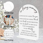 In Loving Memory Wedding Sign, Wedding Engagement Bridal Shower Baby Shower Reception Event Party Table Desk Acrylic Decor