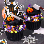 Halloween Sprinkles for Cake Decorating 7ounce, Eyeball Sprinkles for Halloween Party, Sugar Pearl Sprinkles for Cupcake Toppers, Cookie, Ice Cream Decorations Celebrations
