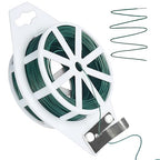 Tenn Well Green Floral Wire, 328 Feet 22 Gauge Soft Craft Florist Wire with Built-in Cutter for Flower Arrangements, Wreath Making, Christmas Ornaments, Gardening, Crafts