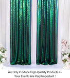 ShinyBeauty Sequin Curtains 2 Panels 2FTx8FT Iridescent Green Photo Booth Backdrop Prom Backgrounds Baby Shower Backdrop Wedding Ceremony Birthday Party Decorations