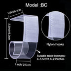Boao 50 Packs Table Skirt Cover Clips Plastic Tablecloth Clips for Outdoor Party Dining Home 1 3/5 to 1 4/5 Inches