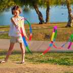 20Pack Rainbow Ribbon Streamers, Dance Ribbon Streamers Wands for Kids Party Supplies Goodie Bag Stuffers, Gymnastics Twirling Ribbon Stick Dance Streamers Party Favors for Kids Adults