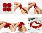 2000 Pcs Rose Petals, Artificial Flower Petals Fake Rose Petals for Romantic Night,Wedding,Proposal Anniversary Flower Decorations(Dark Red, 2000pcs)