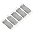 MECCANIXITY 190 Yards/575 Feet Metal Floral Wire 21 Gauge Silver Tone Flexible Paddle Thin Floral Wires for Craft, Christmas Wreath, Flower Arrangement, Wedding, Total 5 Roll