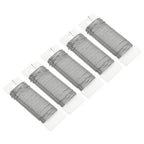 MECCANIXITY 190 Yards/575 Feet Metal Floral Wire 21 Gauge Silver Tone Flexible Paddle Thin Floral Wires for Craft, Christmas Wreath, Flower Arrangement, Wedding, Total 5 Roll