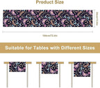 Moth Table Runner, Boho Aesthetic Moth Magic Table Runner for Home Kitchen Dining Party Indoor Outdoor Decoration 13x108 Inch