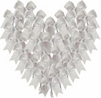 36pcs 4-1/2" Metallic Silver Bows with Twist Ties for Gift Wrapping Packing Christmas Decoration (4.5",Silver)