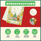 XCHI Yellow White Daisies Flowers Gnomes Spring Table Runner Burlap Table Decoration for Summer Seasonal Home Kitchen Dining Dinner Indoor Holiday Farmhouse Decor 13x60 Inch