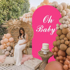 Hot Pink Arch Backdrop Wedding Arch Cover Double Sided Spandex Cover Decorations for Baby Shower Birthday Party