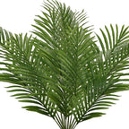 DILATATA 12 pcs Artificial Palm Leaves, 3 Sizes: Large 34''(L), Medium 30''(L), Small 25''(L), Bendable Stems, Glossy Finish, for Home Decor, Event Styling