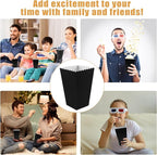 50 Pcs Popcorn Boxes Mini Paper Popcorn Box Cardboard Popcorn Container for Party Disposable Snack Candy Popcorn Bags Popcorn Holder for Movie Nights Birthday Wedding (Black)