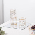VASUHOME 8" Square Mirrors Candle Plate for Table Centerpieces, Set of 12, 2 mm Thick, Mirror Tiles for Wall, Table Wedding Centerpieces, Party Decor and Crafts