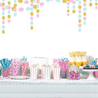 Blue Pink Gold Party-Decorations Gender-Reveal - 52Ft Paper Streamers Garland Hanging Decor Birthday Banner Ideas Event Party Supplies