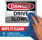 Custom OSHA Style Notice Sign 7" x 10" Plastic Sign, Customizable "Your Text Here", by AccuformNMC Made in USA
