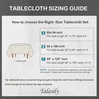 Talasily Linen Tablecloth 100% Pure Linen Table Cloth 60x108 Inches Rectangle Tablecloths Washable Cloths for Kitchen, Dining, Buffet Parties, Holidays, Picnic,Weddings and Restaurants-Forest Green