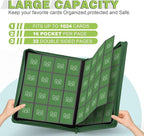 Premium Card Binder 16 Pocket,Trading Card Binder Holds up to 1000+Cards Sturdy Card Collection Album, Card Holder Folders for MTG, TCG, Game Cards & Sports Cards