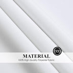 Round Tablecloth 8 Pack 108 Inch White Tablecloths Washable Decorative Linen Polyester Table Clothes Cover for Dining Table Banquets Buffet Parties and Wedding